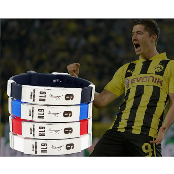 Stjerne med silikone armbåndsring (sort)