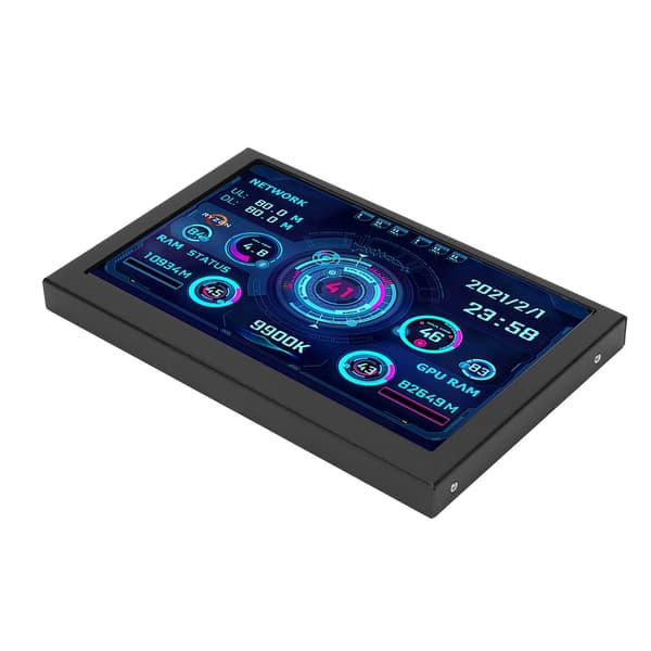 5-tommers IPS USB C PC CPU GPU RAM Data Monitor AIDA64 Temperaturvisning