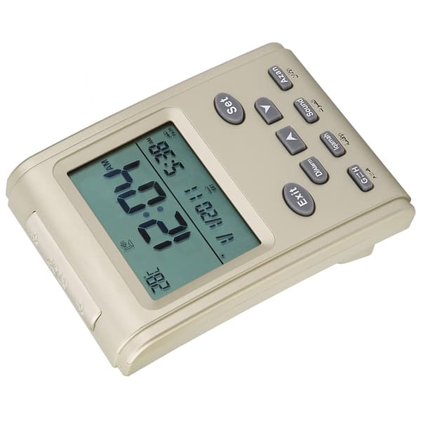 Digital Azan-väckarklocka - LCD-skärm, bönetidspåminnelse