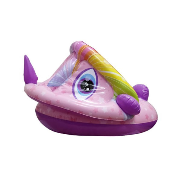 Baby med armstöd uppblåsbar simsitsring för barn förtält yacht (rosa enhörning)