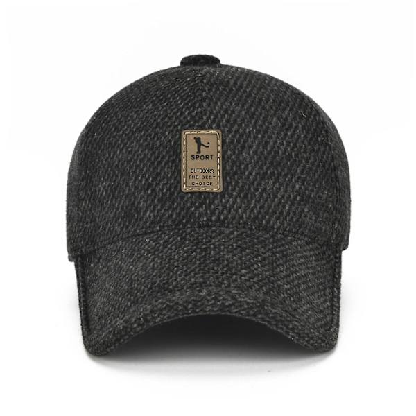 Vinteröronskyddade män cap Snapback cap Hiphop-baseballhattar Coffee color