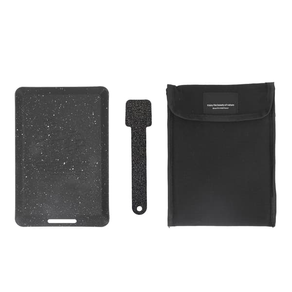 Mini rektangulær non-stick grillpande i jern til camping, vandreture og fiskeri, sort