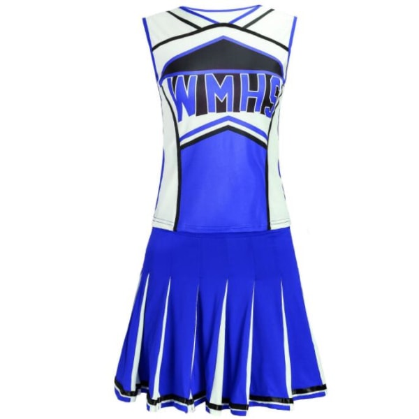 Cheerleading-kostume til kvinder (blå S)