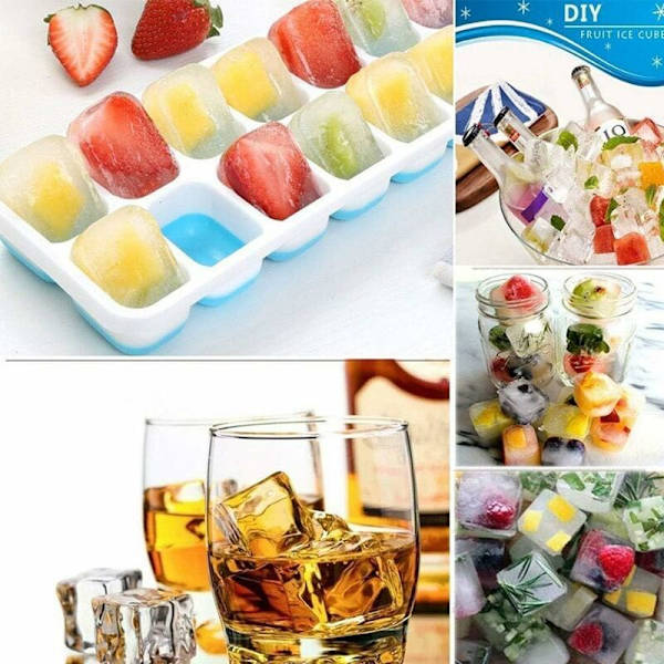 24 rum - blå 2 stk. 24 rum ismaskine 36 rum ismaskine ideel til vand, baby, kartoffelmos f.