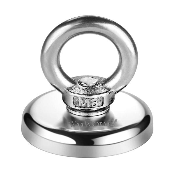 Jscxcf Kraftig neodymmagnet Diameter 48mm Tykkelse 12mm 75kg Trækkraft Pot Clamping Recovery Magnet