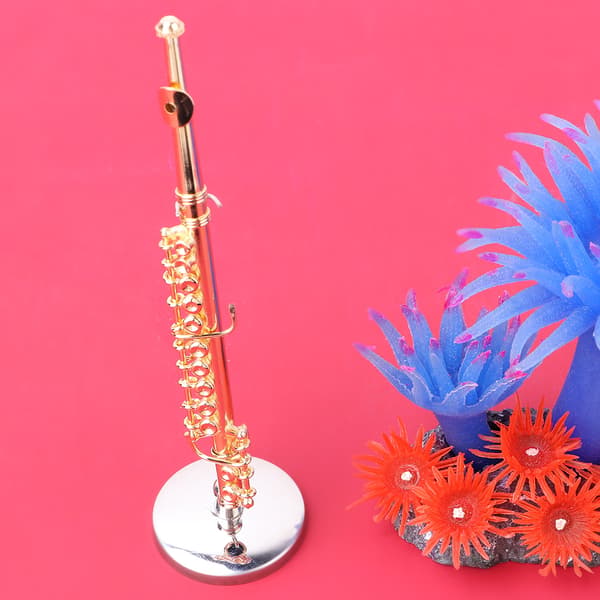Mini gullfløyte modell - Musikkinstrumentgave til hjemmet