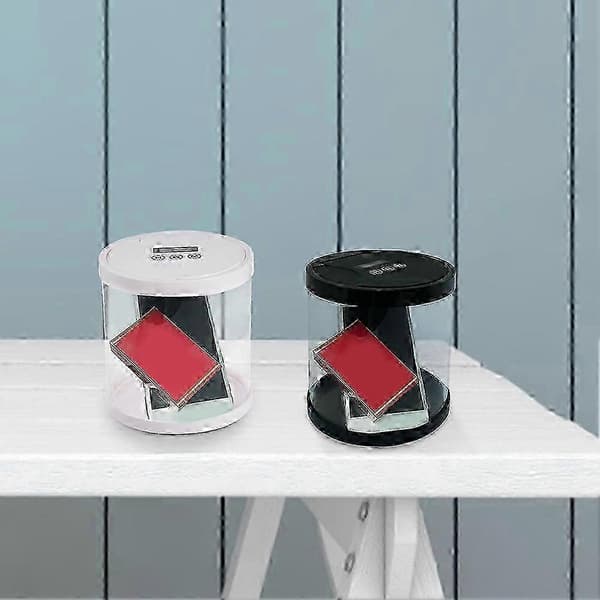 Elektronisk tidslåsboks Timerlåskontainer Multifunksjonell tidslåsboksbeholder for leker mobiltelefoner Ingen batteri, Ny 2026 White