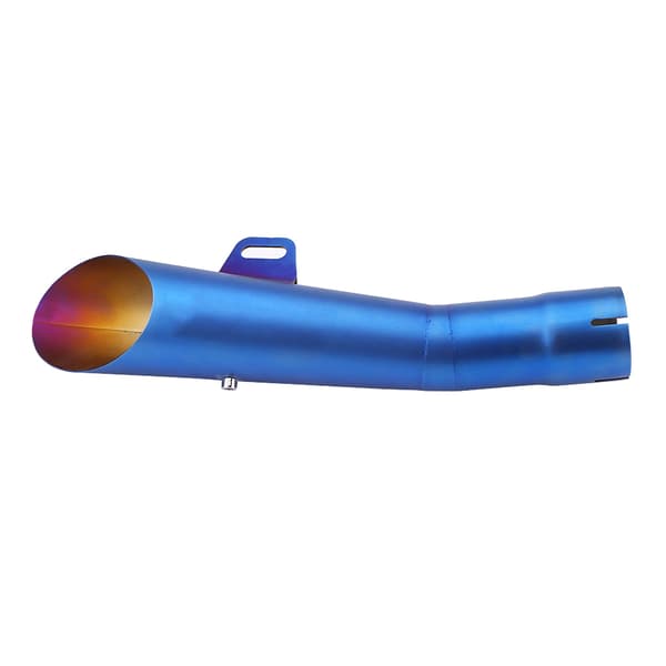 Rustfrit stål Universal Motorcykel Motocross Udstødningslyddæmper Tip Blå