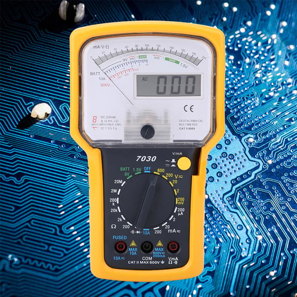 KT7030 Højfølsom Højpræcision Analog Digital Dobbelt Display Multimeter