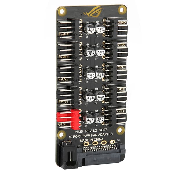 PH35 PWM Fan Hub Desktop PC Controller Adapter 3 Pin 4 Pin Support