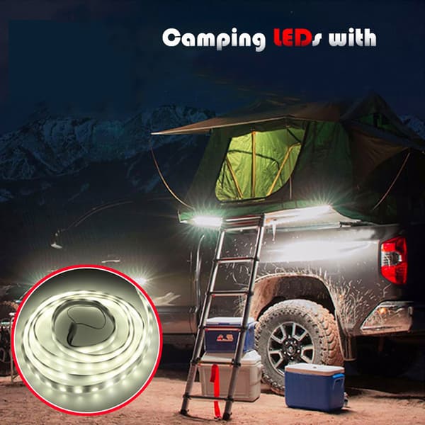 Bærbar LED-teltlampe for campingsikkerhet