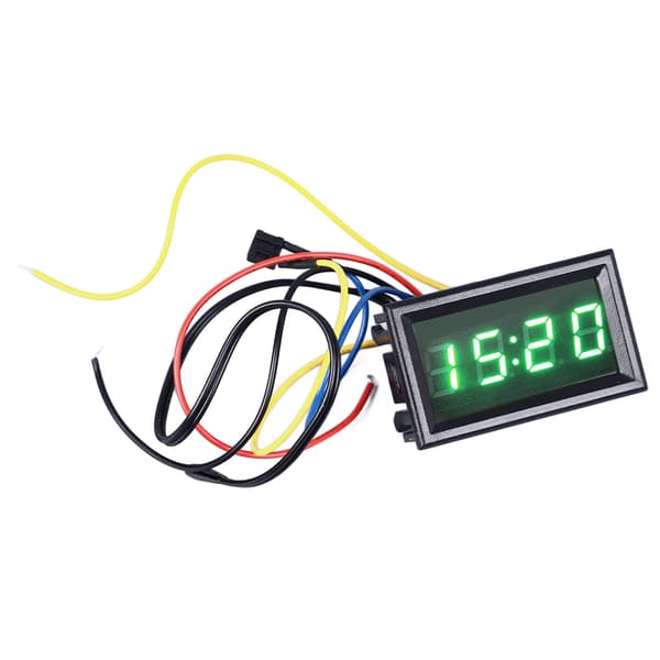 Bil Smart Digitalt Termometer 3 i 1 Natlys LED Digital Display Elektronisk Ur Voltmeter