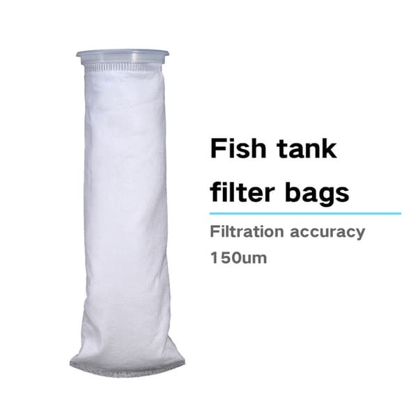 Lett akvarium ringfilterstrømper 150um fisketankfiltermaskepose