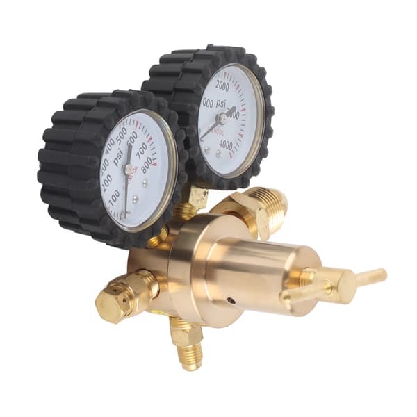 Dobbeltmanometer Nitrogen Regulator 0-800 PSI Leveringstryk CGA580