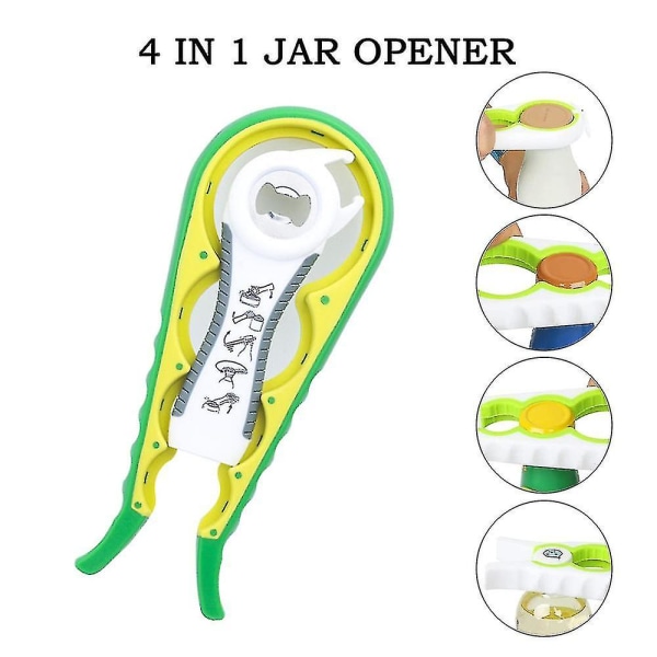 Flaskeåbner, 5 i 1 multifunktion dåseåbner-køkkenværktøj