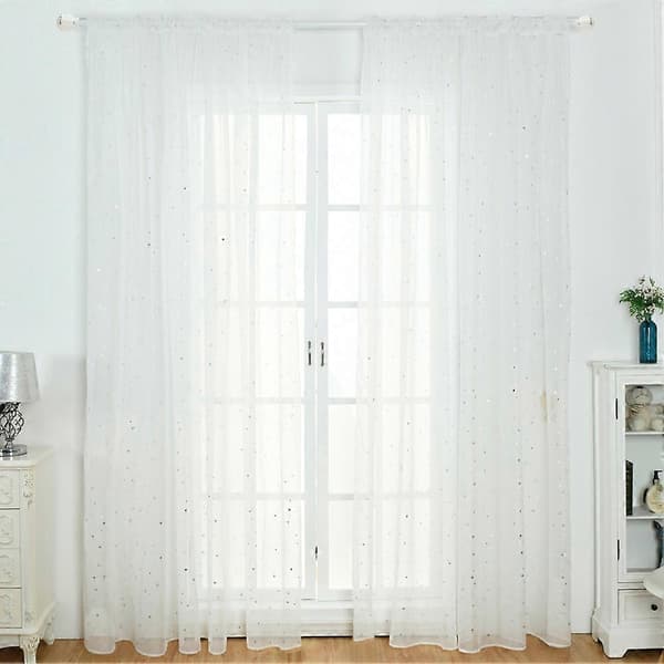 Romantisk tyllgardin elegant, romantisk for barnerom blue 1m*2.7m