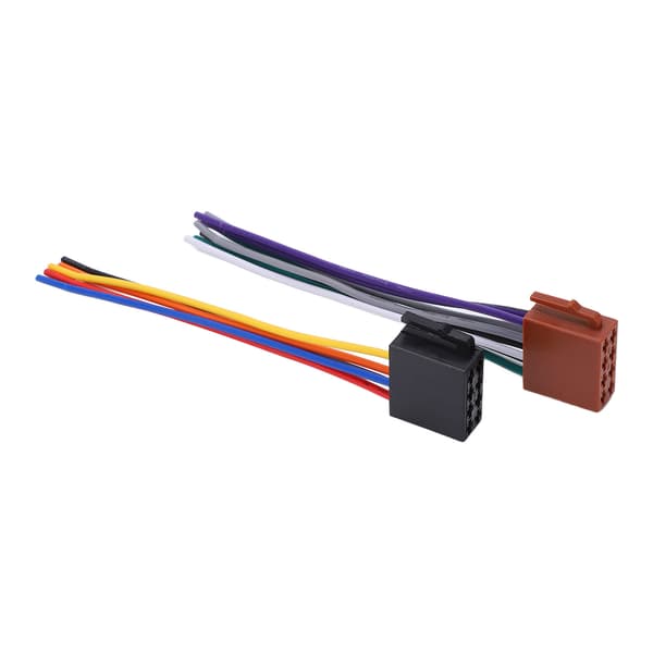 2 stk./sæt ISO-ledningsnetadapter ABS Metal Bil Stereo Adapter Stik Udskiftning til C230 2000