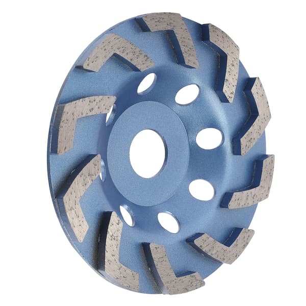 Blå 125 mm diamantslibeskive til beton og cement
