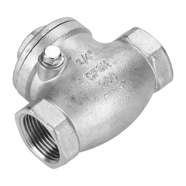 3/4 tommer DN20 rustfrit stål svingkontraventil indvendigt gevind WOG 200 PSI