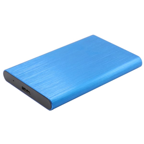 Aluminiumlegeringsskal USB3.0 2,5 tums mobil hårddiskhölje (blå)