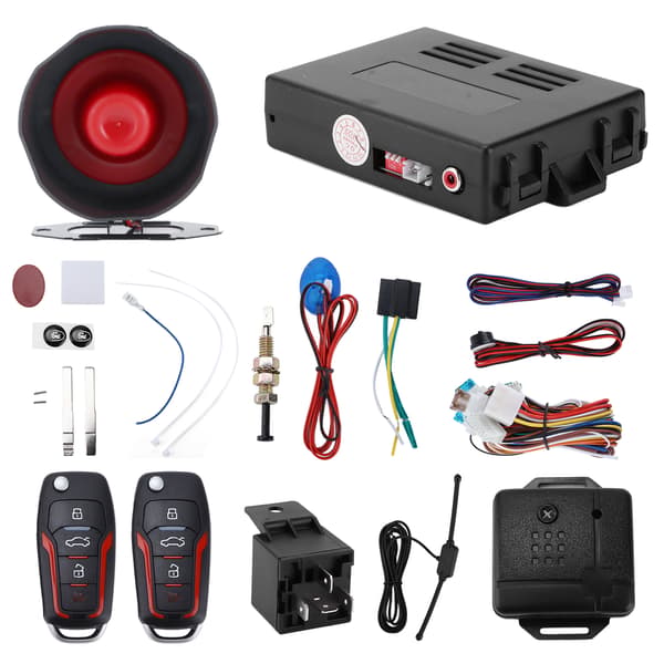 Bilens säkerhetslarmsystem 12V nyckellöst system Bilelektronik Passar alla 12V bilar