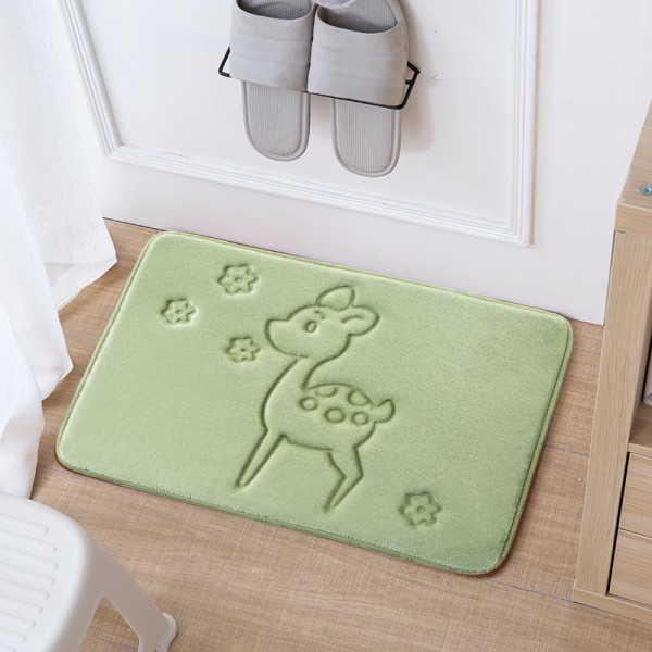 Paksutettu Memory Foam -lattiamatto ovimatto Makuuhuoneen keittiö Kylpyhuoneen matto imukykyinen liukumaton matto, A05,