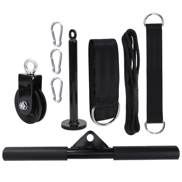 9-delars DIY Träningsutrustningsset Laststift Triceps Pulldown Remhjulssystem