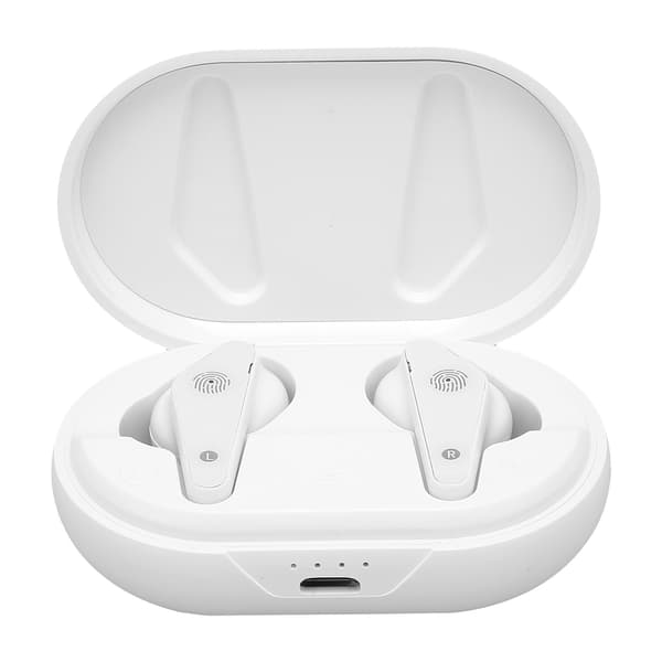 Trådlöst Bluetooth 5.0 Headset med Laddningsfodral Dubbla Samtal Hörlurar