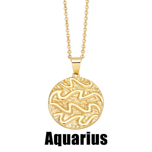 Halsband Vintage Zircon Constellation Modesmycken Ac8505 Aquarius