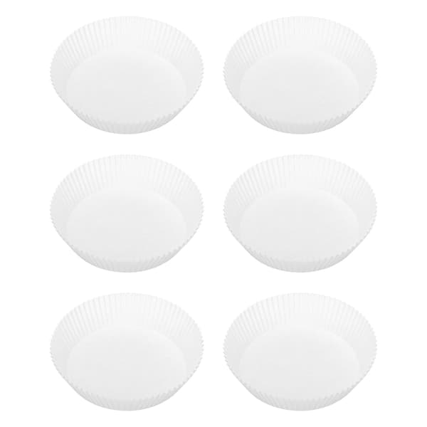50 stk. Engangs Bakekopper Oljepapir Non-Stick for Dessertbutikk Hvit
