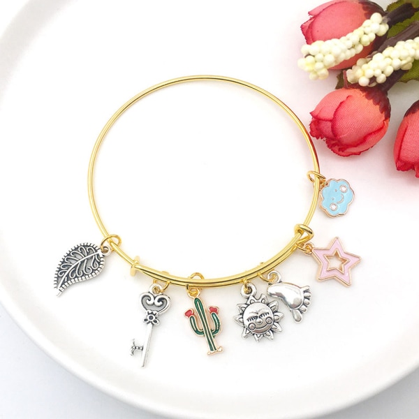 Barns handgjorda set för DIY-armband