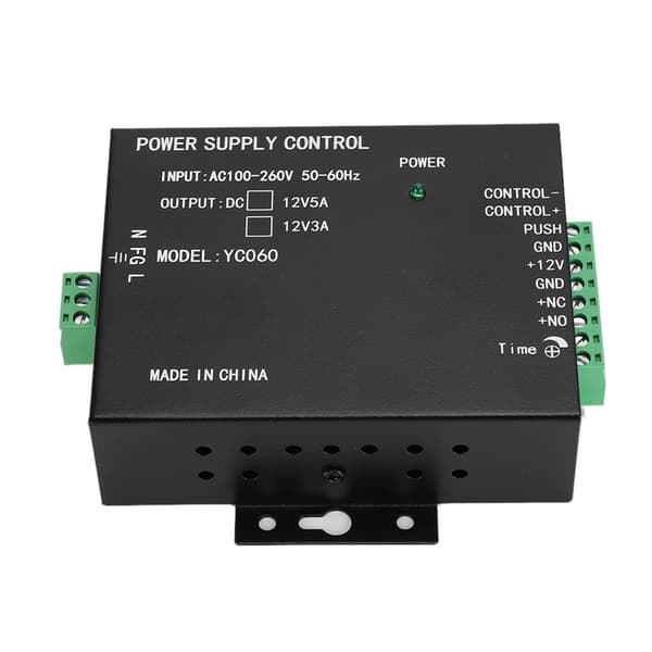 12V 3A Dörröppningssystem Strömförsörjning Svart 100-260V