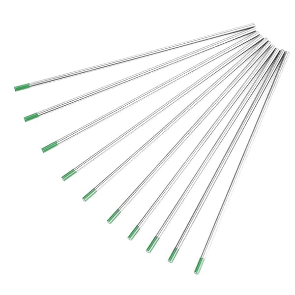 10 grønne rene wolframelektroder til AC TIG-svejsning 3,2x150mm