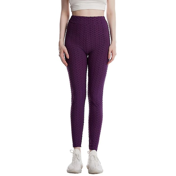 Naisten korkeavyötäröiset superjoustavat leggingsit Purple 2XL