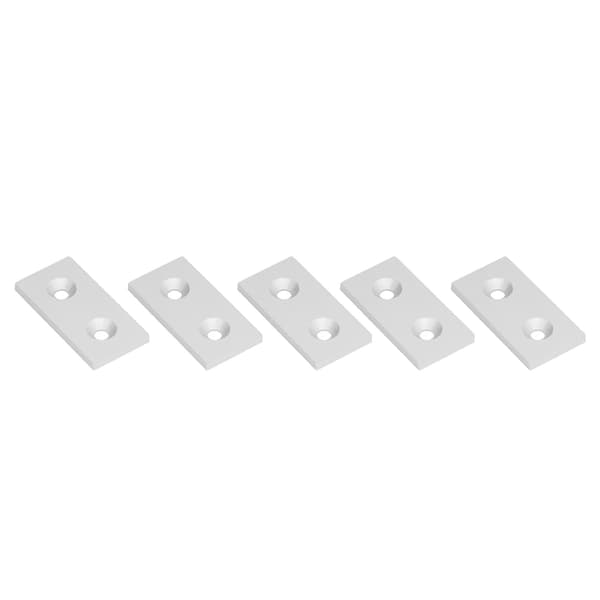 Aluminium Profil Endestykker 5 Stk Sølv 4080 Dobbelte Huller