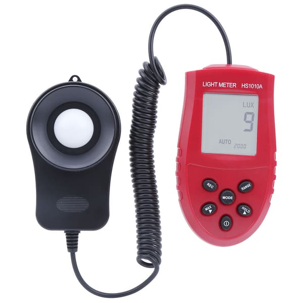 HS1010A Digitalt Lysmeter Høj Nøjagtighed Bærbart Luxmeter Auto Range Fotometer