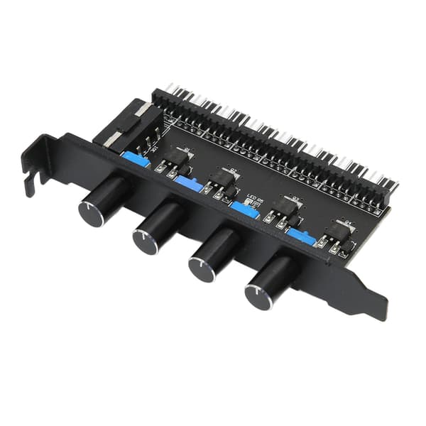 PC Fläkthubb 4 Pin 8 Kanal 72W PWM Hastighetskontroll för CPU Chassi HDD VGA