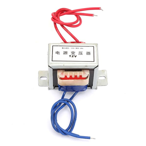 12V AC 12W Ingång 220V 50Hz Enkel Transformator