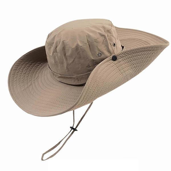 Sammenklappelig solhat Komfortabel åndbar solcremehat til klatring Khaki