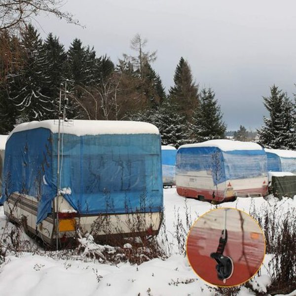 Sugkopp med fästkrok, fästkrok för markis Sugkoppsfäste för bilsidotält Camping presenningstillbehör (1 st.