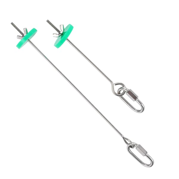 2 Pet Papegøje Fuglefoder Holder Stativ Rustfrit Stål Frugt Kød Grøntsags Gaffel