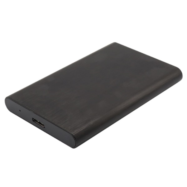 Aluminiumlegeringsskal USB3.0 2,5 tums mobil hårddiskhölje (svart)