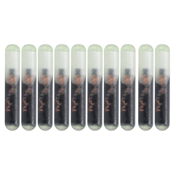 10 Standard 2.12mm Glas Pet Microchip Set för Identifiering