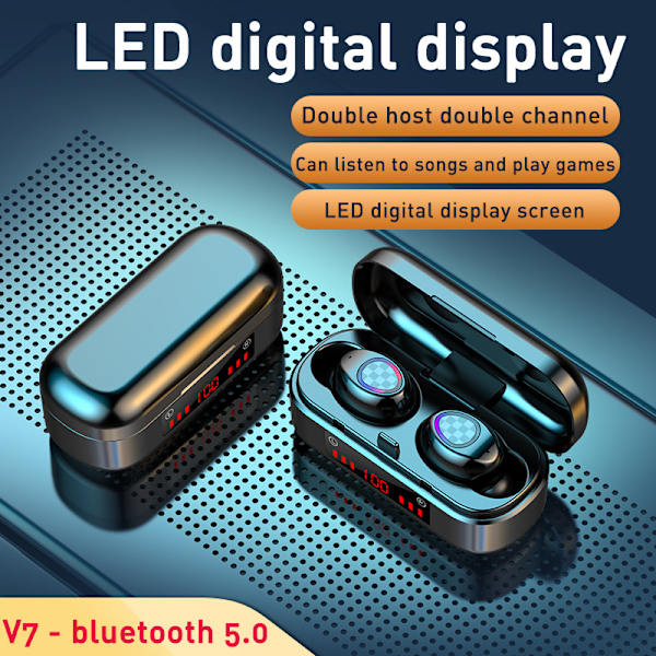 TWS digitaalinen näyttö 5.0 V7 ​​bluetooth kuulokkeet