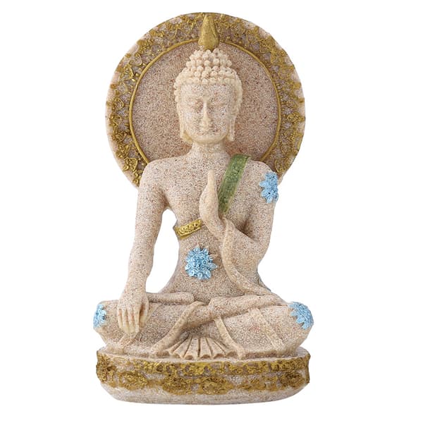 Sandsten Buddha-statue til hjem og hotel dekoration - perfekt gave