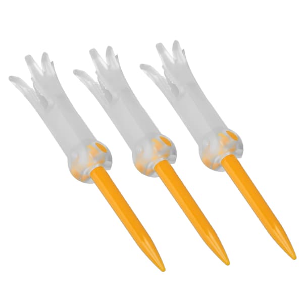 Vikbar Antiflygande Roterande Golf Tränings Tee Kulstift Orange