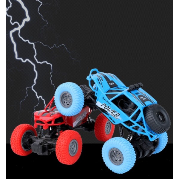 Højhastighedsfjernbetjening klatrende bil Firehjulstræk fjernbetjening terrængående legetøjsbil (blå)