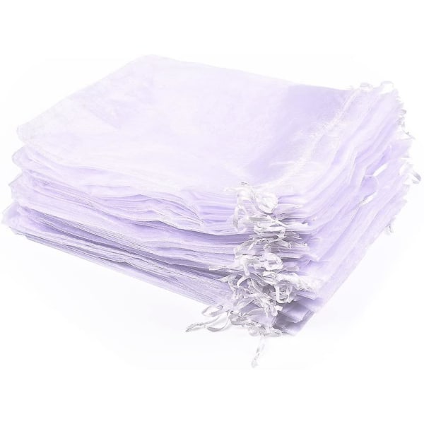 Transparent net sandsæk, 7*9cm, hvid, 50 stk