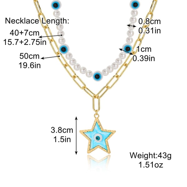 Halsband Heart Pearlfashion Smycken B1592 N2210-18