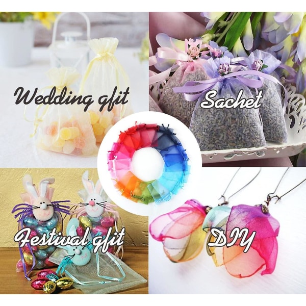 Transparent mesh taske 8*10cm, 100 stk